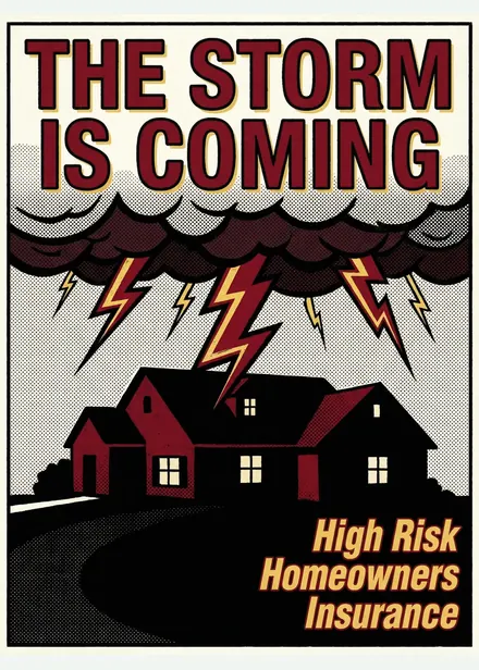 High-Risk Homeowners Insurance: The Storm Is Coming insurance comic cover