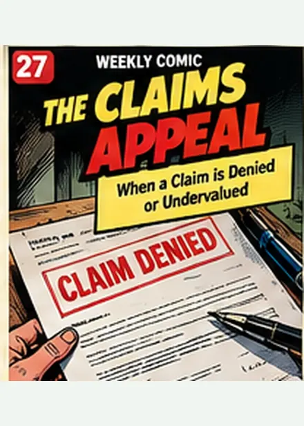 What to Do When a Home Insurance Claim Is Denied or Undervalued insurance comic cover