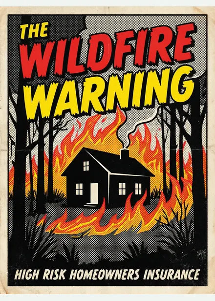 Wildfire Risk and Home Insurance Nonrenewal insurance comic cover