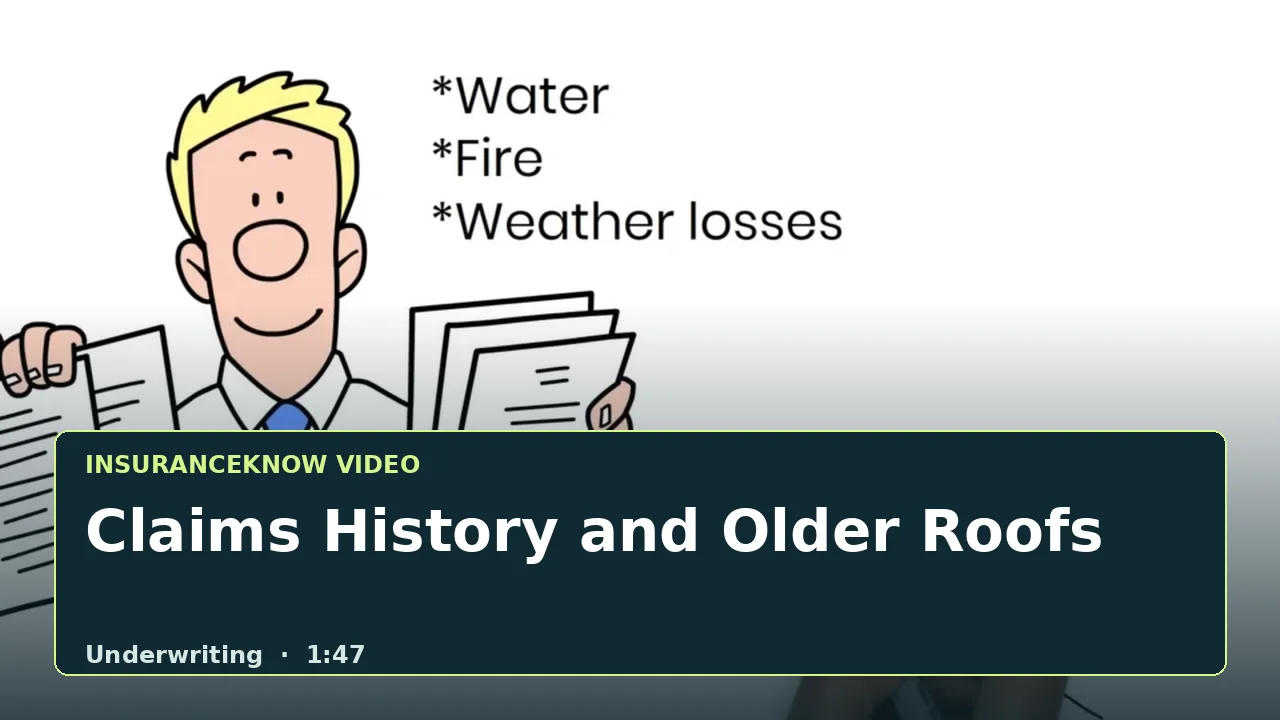 Claims History and Older Roofs video thumbnail