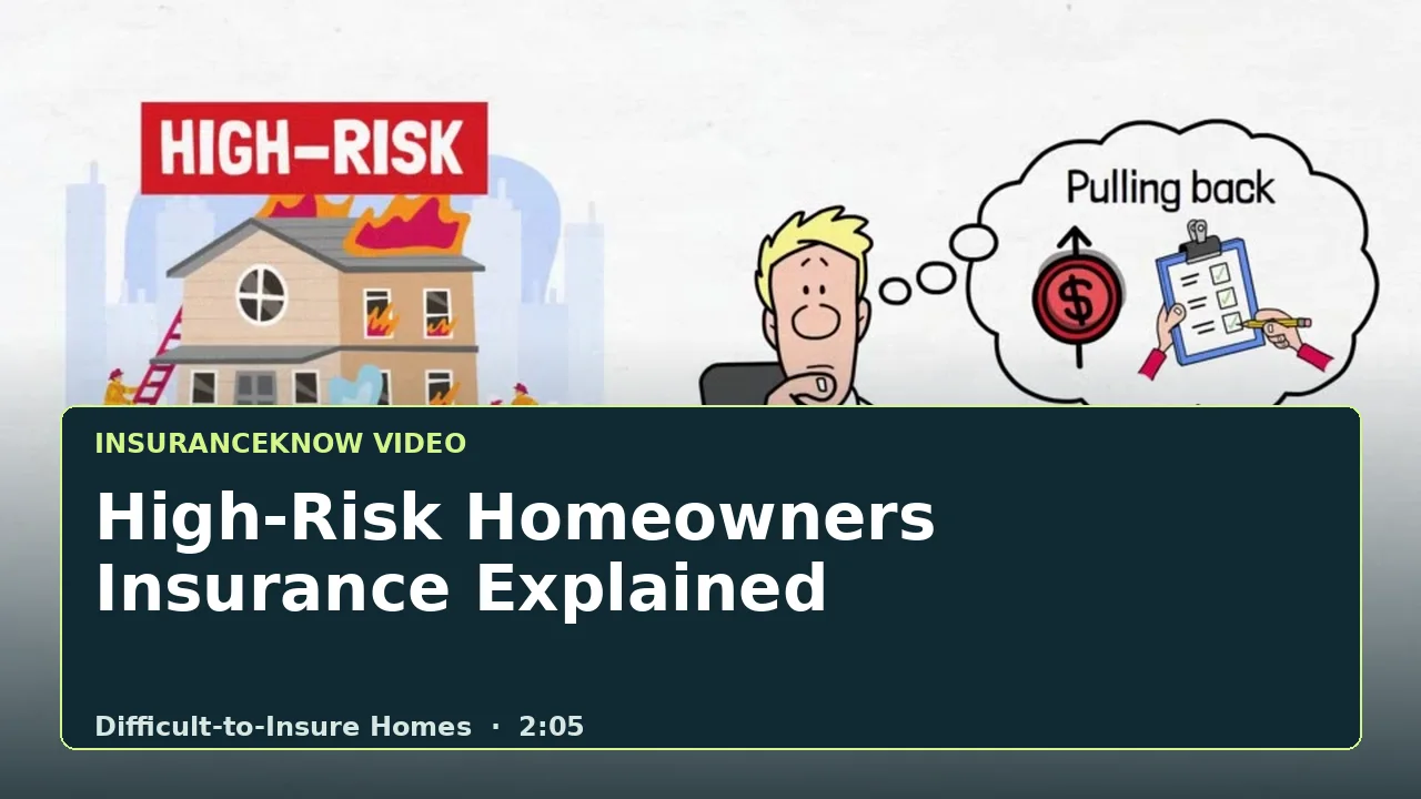 High-Risk Homeowners Insurance Explained video thumbnail
