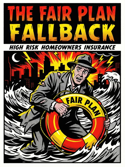 Weekly Comic: The FAIR Plan Fallback  -  FAIR Plan insurance and private alternatives