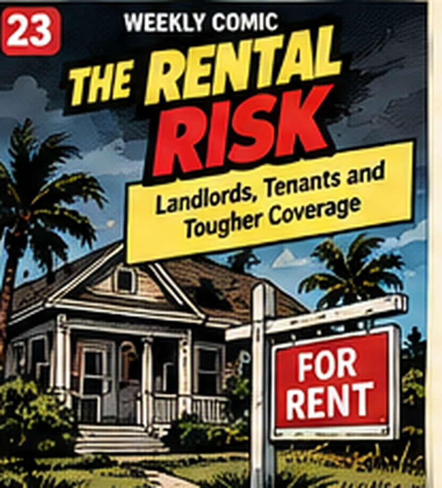 The Rental Risk weekly comic cover