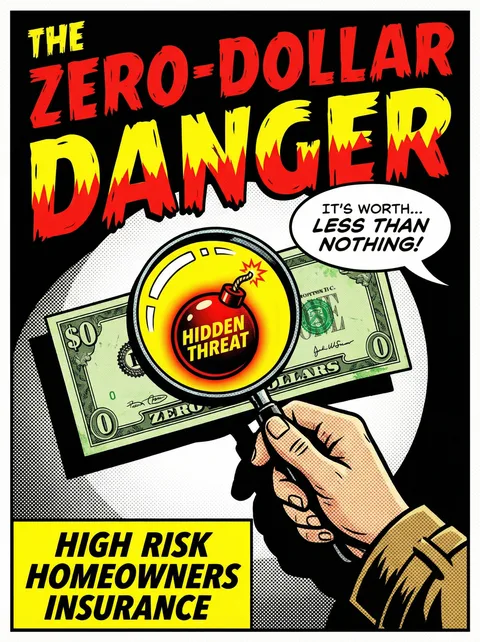 Weekly Comic: The Zero-Dollar Danger  -  zero-dollar home insurance claims
